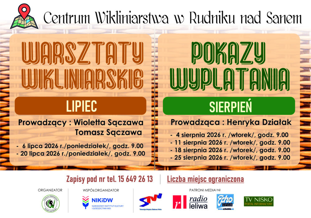 Plakat warsztaty i pokazy